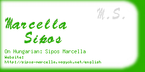 marcella sipos business card